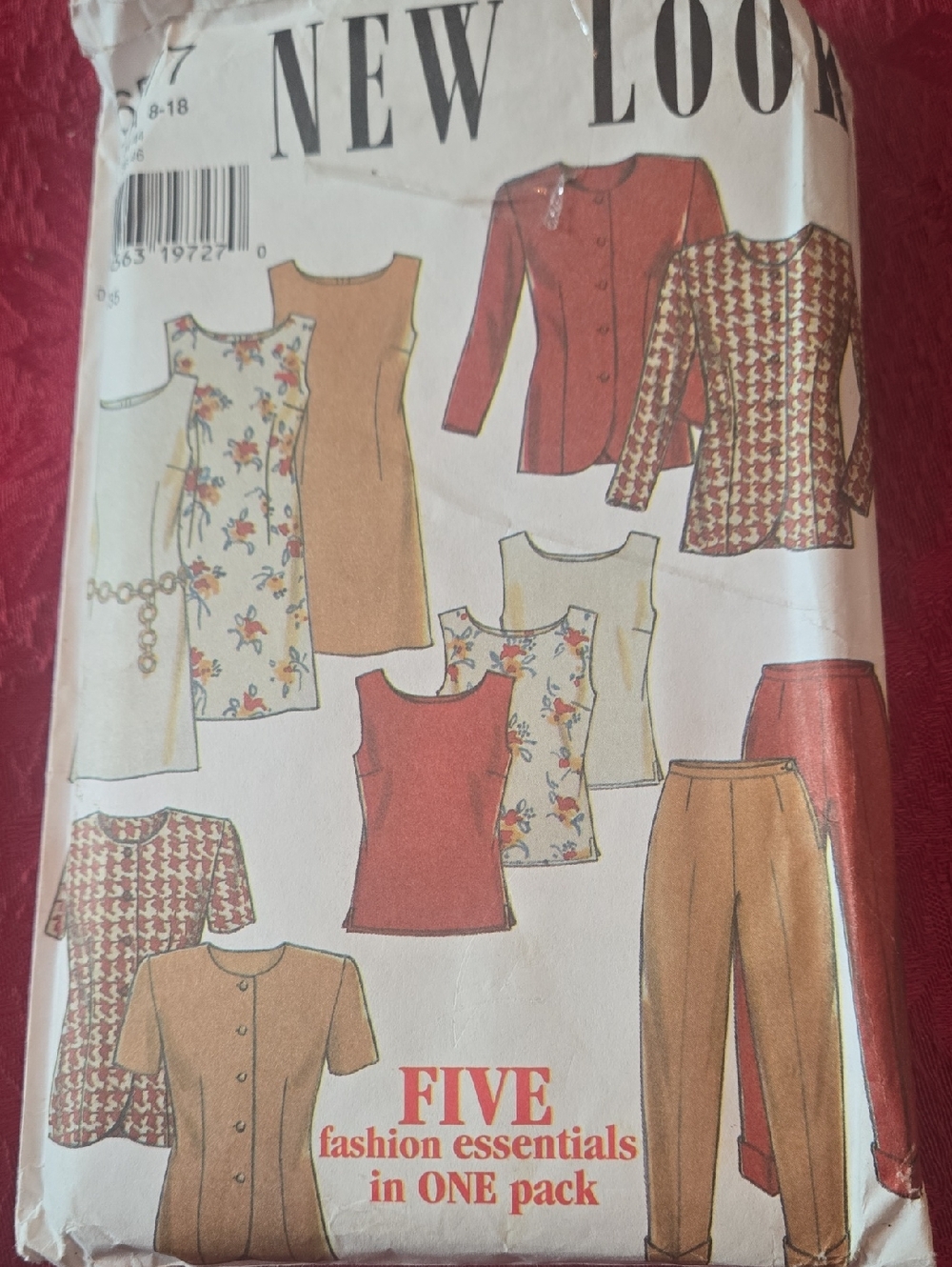 New Look Vintage Women's Mix: Red, Tan, Cream Floral Prints Dress, Top, Jackets